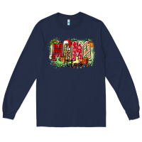 Navy mama claus Long Sleeve Tee - Zillion Design Studio