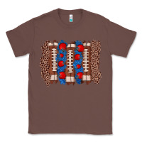 Chestnut football brushstroke Classic Tee - Zillion Design Studio