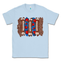 Dusty Blue football brushstroke Classic Tee - Zillion Design Studio