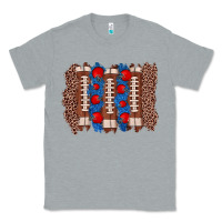Heather Grey football brushstroke Classic Tee - Zillion Design Studio