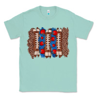Seafoam football brushstroke Classic Tee - Zillion Design Studio