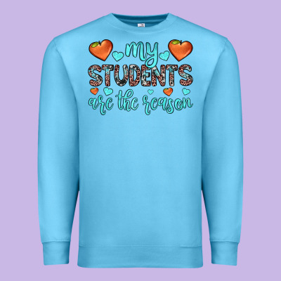 My Students Are The Reason Premium Sweatshirt Designed By Jahusdesignshop