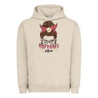 Pigment French Oak softball mom Urban Hoodie - MaliasSmallBusiness
