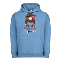 Pigment Pebble Blue softball mom Urban Hoodie - MaliasSmallBusiness