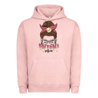 Pigment Salmon softball mom Urban Hoodie - MaliasSmallBusiness