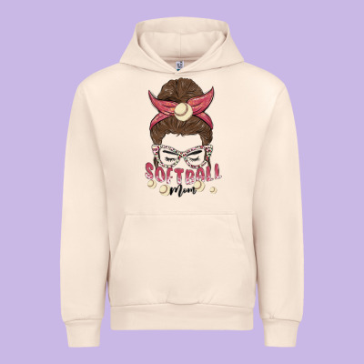 Softball Mom Urban Hoodie Designed By Maliassmallbusiness