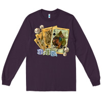 Plum western rodeo playing cards tbw Long Sleeve Tee - texasbilliewilder