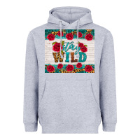 Heather Grey stay wild Heavyweight Hoodie - HRA Design Shop