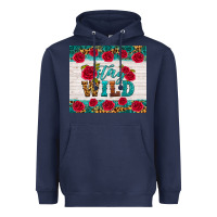 Navy stay wild Heavyweight Hoodie - HRA Design Shop