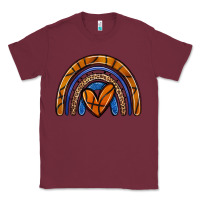 Burgundy basketball rainbow Classic Tee - Zillion Design Studio