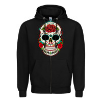 Black mexican day of the dead Zipper Hoodie - texasbilliewilder