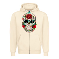Sandshell mexican day of the dead Zipper Hoodie - texasbilliewilder