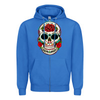 True Royal mexican day of the dead Zipper Hoodie - texasbilliewilder