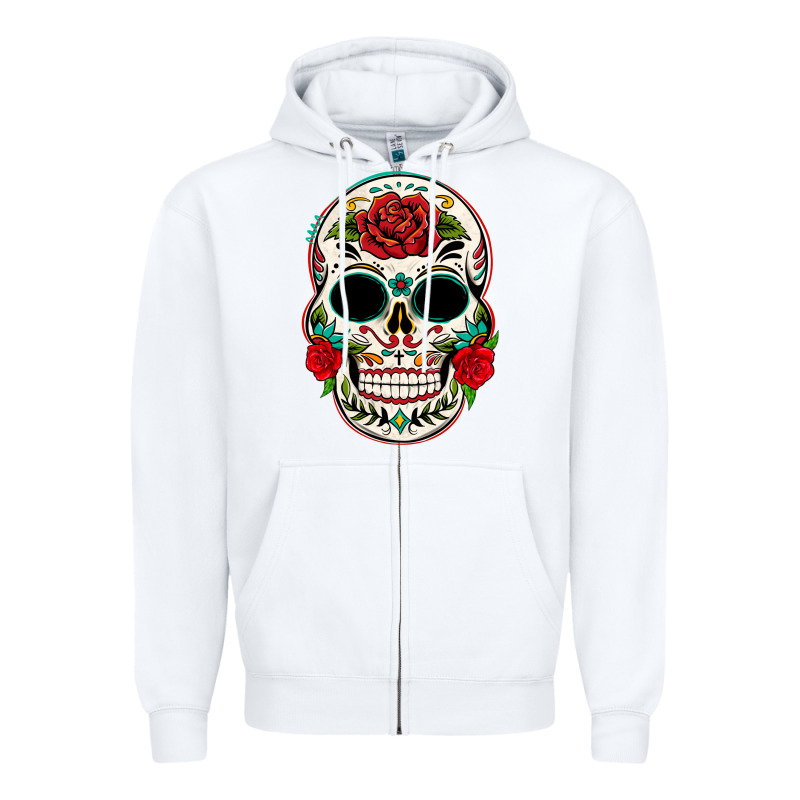 Mexican Day Of The Dead Zipper Hoodie by texasbilliewilder | Teevron