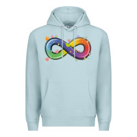Blue Mist infinity symbol autism Premium Hoodie - MaliasSmallBusiness
