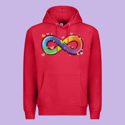 Infinity Symbol Autism Premium Hoodie Designed By Maliassmallbusiness