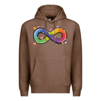 Chestnut infinity symbol autism Premium Hoodie - MaliasSmallBusiness