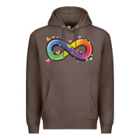 Coffee infinity symbol autism Premium Hoodie - MaliasSmallBusiness