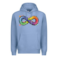 Colony Blue infinity symbol autism Premium Hoodie - MaliasSmallBusiness