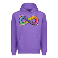 Purple infinity symbol autism Premium Hoodie - MaliasSmallBusiness