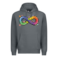 Rock infinity symbol autism Premium Hoodie - MaliasSmallBusiness