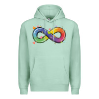 Seafoam infinity symbol autism Premium Hoodie - MaliasSmallBusiness