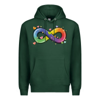 Sports Green infinity symbol autism Premium Hoodie - MaliasSmallBusiness