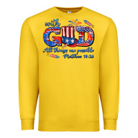 Lemon with god all things are possible usa Premium Sweatshirt - AdoDesignShop