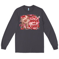 Smoke Valentines Day Pig Hogs And Kisses Long Sleeve Tee - RanaPortraitStore