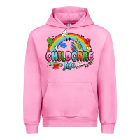 Fuchsia Pink childcare life Urban Hoodie - MaliasSmallBusiness