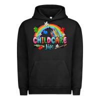 Pigment Black childcare life Urban Hoodie - MaliasSmallBusiness