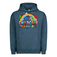 Pigment Midnight Navy childcare life Urban Hoodie - MaliasSmallBusiness