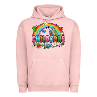 Pigment Salmon childcare life Urban Hoodie - MaliasSmallBusiness