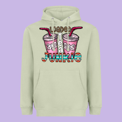 Loaded Tea Junkie Heavyweight Hoodie Designed By Cowhidedigitalart