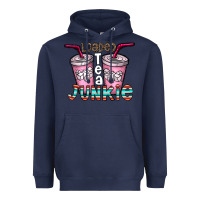 Navy loaded tea junkie Heavyweight Hoodie - CowhideDigitalArt