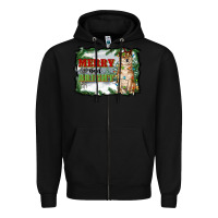 Black merry and bright shiba inu Zipper Hoodie - RanaPortraitStore