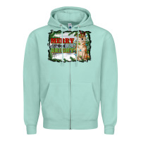Seafoam merry and bright shiba inu Zipper Hoodie - RanaPortraitStore