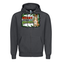 Smoke merry and bright shiba inu Zipper Hoodie - RanaPortraitStore