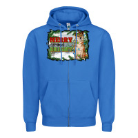 True Royal merry and bright shiba inu Zipper Hoodie - RanaPortraitStore