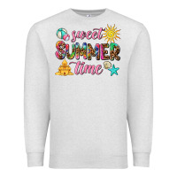 Oatmeal Heather sweet summer time Premium Sweatshirt - AdoDesignShop