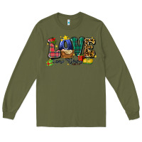 Army Green love came down luke 2 11 Long Sleeve Tee - Zillion Design Studio