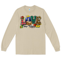 Mushroom love came down luke 2 11 Long Sleeve Tee - Zillion Design Studio