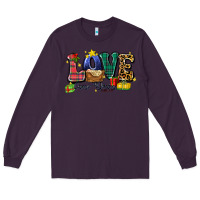Plum love came down luke 2 11 Long Sleeve Tee - Zillion Design Studio