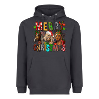 Smoke Merry christmas horses Heavyweight Hoodie - FaDigitalArtStudio