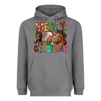 Storm Merry christmas horses Heavyweight Hoodie - FaDigitalArtStudio