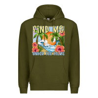 Army Green find me under the palms Premium Hoodie - MaliasSmallBusiness