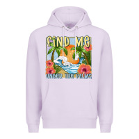 Lilac find me under the palms Premium Hoodie - MaliasSmallBusiness