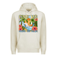 Oatmeal Heather find me under the palms Premium Hoodie - MaliasSmallBusiness