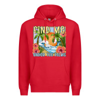 Red find me under the palms Premium Hoodie - MaliasSmallBusiness
