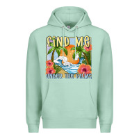 Seafoam find me under the palms Premium Hoodie - MaliasSmallBusiness